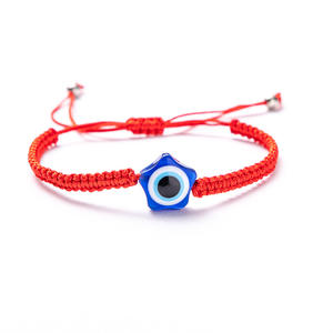 Bracelet porte-bonheur tissé à la main, tendance, religieux, œil du diable turc, collier à œil bleu - Cadeau pour femme - Product Image 2