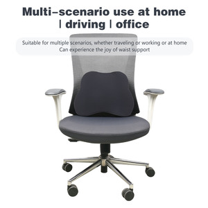 Cojín de soporte lumbar para asiento de coche Saien, cojín trasero de espuma viscoelástica, almohada para el cuello, silla de oficina, respaldo, reposacabezas, conjuntos de cojines - Product Image 4