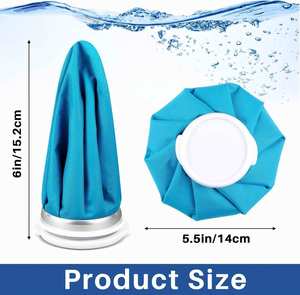 Bolsas de Hielo Reutilizables para Alivio del Dolor, Bolsas Elásticas de Color Sólido para Agua Caliente, a Prueba de Fugas, Transpirables, Clase II, para Uso en Adultos - Product Image 5