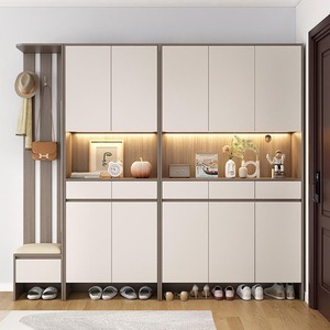 Modern Design Wooden Entrance Hall Cabinet Optimal Screen Partition Top Cabinet Large <strong>Small</strong> Home Apartment Entrance <strong>Shoe</strong> <strong>Storage</strong> - Product Image 3