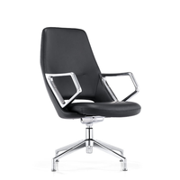 Chaise de bureau secrétaire rembourrée moelleuse ergonomique en maille de luxe à dossier haut