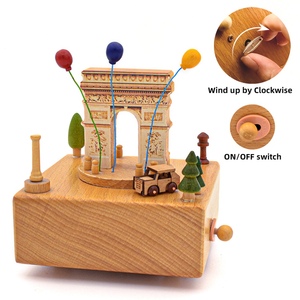 <span class=keywords><strong>Carillon</strong></span> in Legno dell'Arco di Trionfo Classico con Auto Rotante Funzionale, Regalo con Funzione Musicale - Product Image 2