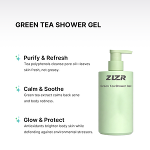 เจลอาบน้ำชาเขียว ZLZR เจลทำความสะอาดผิวกายสูตรสดชื่นสำหรับทุกสภาพผิว สำหรับผู้ใหญ่ - Product Image 1