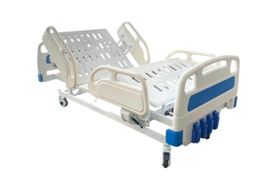 Lit d'hôpital manuel à cinq fonctions, économique, réglable, pour les soins aux patients, destiné aux établissements médicaux, aux soins à domicile et aux cliniques. - Product Image 3