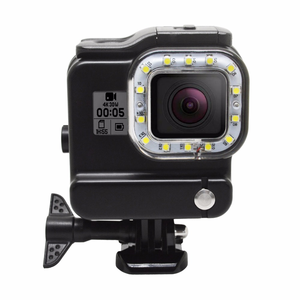 Boîtier étanche personnalisable en usine pour utilisation sous-marine jusqu'à 30 m, avec lumière LED de plongée intégrée pour caméra d'action <span class=keywords><strong>GoPro</strong></span> <span class=keywords><strong>Hero</strong></span> 7/6/<span class=keywords><strong>5</strong></span> - Product Image 1