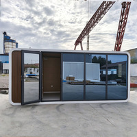 Cabane Apple Pod de Luxe en Acier Moderne de 20 et 40 pieds, Préfabriquée et Mobile, pour Complexes Hôteliers, Gîtes et Villas