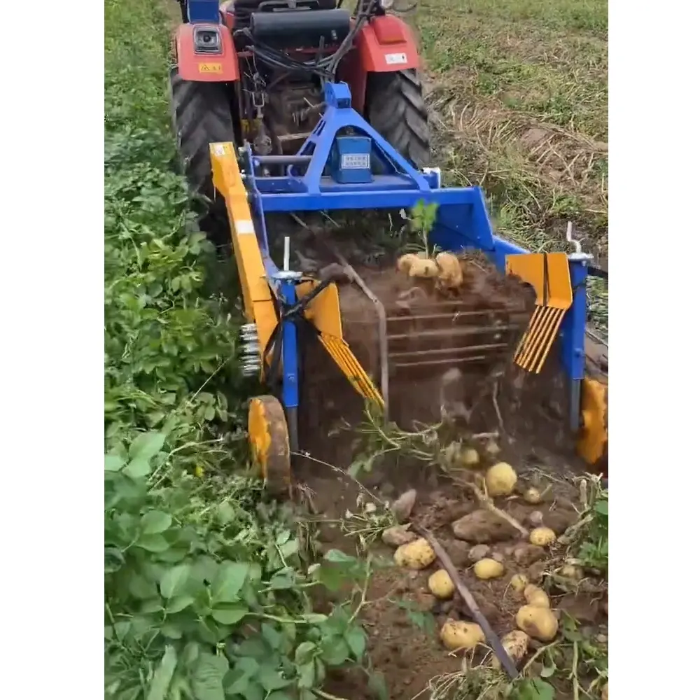 소형 손 감자 파는 사람 걷는 트랙터 고구마 수확기