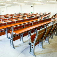 Siège de salle de conférence scolaire Offre Spéciale, chaise d'école en aluminium avec banc de Table pour les étudiants