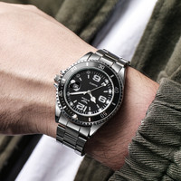 Mode bracelet en acier de haute qualité montres de luxe pour hommes en gros classique en cuir montre d'affaires Quartz hommes