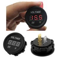 Voltmeter Tampilan Meteran Tegangan Digital Panel LED 9V-32V untuk Mobil Sepeda Motor