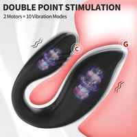OEM Neuer Kabelloser Ferngesteuerter Biegsamer Rotationsvibrator Tragbare Vibrierende Unterwäsche U-förmiges Liebeskugel-Ei Erotikprodukt für Erwachsene