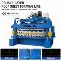 Nouvelle Conception 2026 Machine de Profilage à Haute Vitesse à Contrôle PLC et à Haut Débit pour IBR Double Couche, Acier Coloré, Toiture, Engrenages et Roulements de Moteur
