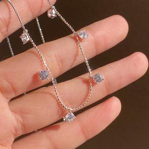 Collar de Plata de Ley S925 con Diseño de Princesa Sirena y Perla de Concha, Diseño de Nicho Dulce, Colgante de Alta Gama, Cadena para Clavícula - Product Image 1