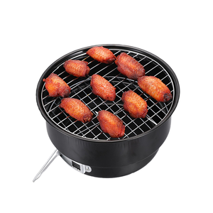 Portable en fonte Mini gril intérieur/extérieur coréen <span class=keywords><strong>BBQ</strong></span> chariot Ceram finition pulvérisation granulés carburant méthode de cuisson - Product Image 4