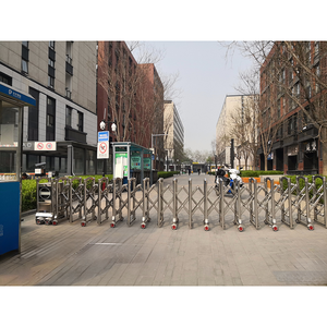 Pagar pembatas Telescopic IS, pagar pengaman Jalan Raya dapat dilipat Dorong Tarik dengan permukaan reflektif untuk keamanan jalan stasiun bensin - Product Image 6