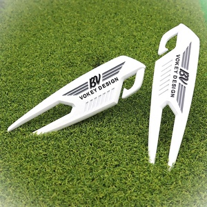 Hard <b>Display</b> Tees With Alignment Plain Reed Folding Metal High Gold Marker Accessories Position Single Golf Ball Marker - Product Image 2