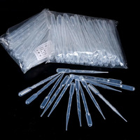 Mini pipettes Pasteur jetables en PE de 3 ml, 5 ml, 10 ml, 23 ml, modèle DG018, 100 pièces/sac, 90 g/sac, garantie 3 ans, personnalisation OEM
