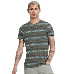 T-shirt col rond à manches courtes pour hommes, imprimé, personnalisé, décontracté, rayé, ajusté, du Bangladesh, vente en gros - Product Image 4