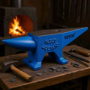 Vevor Anvil 44Lbs, marteau à pointe unique, revêtement en poudre bleue, pour outils de forge de blacksmith, qualité industrielle - Product Image 2