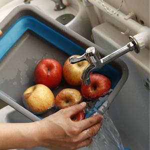 <span class=keywords><strong>Bassin</strong></span> pliable portable pour la cuisine et le lavage du visage Seau de vidange pratique pour le stockage - Product Image 4