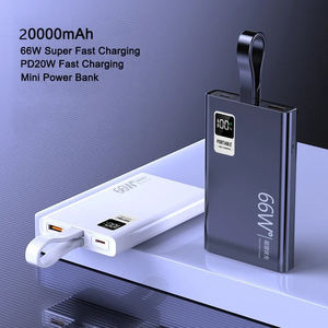 Banque de puissance intelligente portable <span class=keywords><strong>compatible</strong></span> PD + QC 20W + 22.5W certifiée KC 30000mah 20000mah Station d'alimentation multi-appareils à charge rapide - Product Image 3