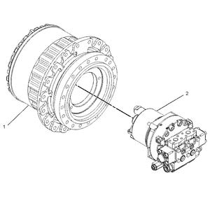 Motor de Traslación Final 325C para Excavadora, Repuesto Hidráulico, Reductor 199-4557 114-1331 191-3246 191-2682 199-4575 227-6104 - Product Image 3