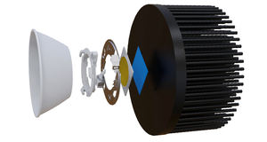 مشعاع صيني ، دبوس Fin ، حوض حراري دائري من مصنع الألومنيوم بأكسيد الصين ، مصابيح سوداء Led تنمو من من من Rohs - Product Image 2