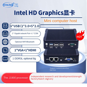 Yanling N3 Mini Industrial Controle Computador J1900 Baixa Potência Anfitrião Fanless <span class=keywords><strong>DDR3</strong></span> RAM Nova Liberação Pequeno Anfitrião Industrial Embutido - Product Image 5