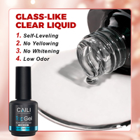 OEM 15 ml Top Coat Gel Sans Résidu Finition Brillance et Longue Durée Soak Off Lampe LED Gel Base Top Coat Finition Manucure Cadeaux