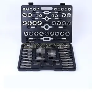 Juego completo de 110 Uds. Llave de mano para grifo y troquel, grifo de rosca para escariador, uso versátil, grifo de máquina de acero HSS - Product Image 4