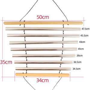 Campana <span class=keywords><strong>de</strong></span> <span class=keywords><strong>Viento</strong></span> <span class=keywords><strong>de</strong></span> Metal Grande <span class=keywords><strong>de</strong></span> 5, <span class=keywords><strong>7</strong></span> y 9 Notas, Instrumento <span class=keywords><strong>de</strong></span> Sanación por Meditación - Product Image 1