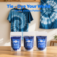 TIMESRUI Kit de teinture réactive en fibre professionnelle résistante au lavage et non toxique à l'eau froide pour les t-shirts en coton/soie bricolage