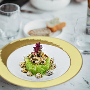 Produce piatti ristorante matrimonio 5 6 7 8 9 10 11 12 14 pollici <span class=keywords><strong>porcellana</strong></span> poco profonda piatto in ceramica piatto bianco decalcomania personalizzata - Product Image 2