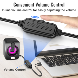 Colorful 2.0 <strong>Wired</strong> USB Mini Multimedia <strong>Speakers</strong> Professional Home Office Active Audio Studio Compact Karaoke <strong>Speaker</strong> Mic Gaming - Product Image 4