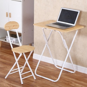 Portable Folding Small Desk <strong>Computer</strong> <strong>Table</strong> Modern <strong>Simple</strong> Long <strong>Table</strong> Leisure Stall <strong>Table</strong> and Chairs - Product Image 1