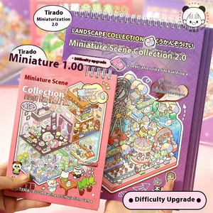 15 en 1 Miniature Scène Livres DIY Paysage Autocollants Empilés Vision Stéréoscopique Maisons Autocollants Décoratifs - Product Image 6