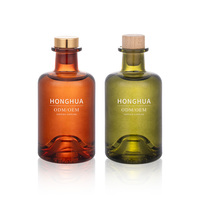 Vente en gros de flacons ronds en verre de 120 ml pour huiles essentielles, aromathérapie, parfum, contenants vides rechargeables