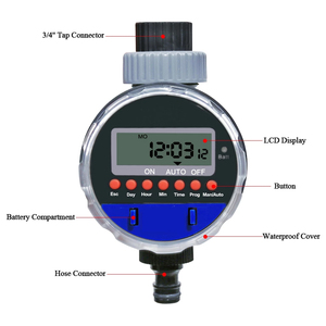 Minuterie d'arrosage de <span class=keywords><strong>jardin</strong></span> électronique, minuterie d'irrigation automatique pour tuyau, contrôleur intelligent, minuterie d'eau Aqualin - Product Image 3