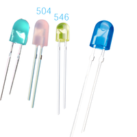 546 Diodes LED ovales 504 diffuseur rose rouge vert bleu jaune blanc orange, ampoule à trou de lampe CRI 80 dimmable