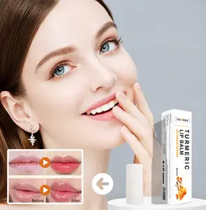 Private Label OEM Moisturize Repair Damaged Lips To Restore Pink Natural Lip Color Turmeric Lip Balm