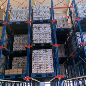 מדפי אחסון למחסן, עמידים, מפלדה, מצופים באבקה נגד חלודה, מדפי אחסון בהתאמה אישית, מדפי הנעה כבדים, בעלי תו תקן CE - Product Image 6