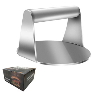 ホット304ステンレス鋼バーガープレスノンスティックスムースハンバーガーベーコングリル肉スマッシュバーガープレス - Product Image 2