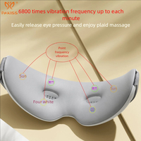 Masajeador Ocular Inteligente Plegable PAKISS con Bluetooth, Compresión Térmica, Vibración, Función Musical, Batería de 800 mAh, Recargable por USB Tipo-C