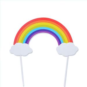 बच्चों के गुलाबी जन्मदिन के केक टॉपर्स ने इंद्रधनुष गर्ल द्वारा क्रिसमस की सजावट श्रृंखला के लिए रंग-बिरंगे इंद्रधनुष लड़की - Product Image 5