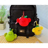 Porte-clés en peluche mignon en forme de fruits (banane, pomme, avocat) – Vente en gros, fabricant personnalisé, breloque de sac, cadeaux pour enfants