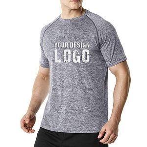 T-shirts de sport pour hommes à séchage rapide et respirants, de haute qualité, coupe ajustée, pour la course à pied et le fitness - Product Image 5