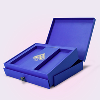 Enveloppe personnalisée de luxe pliable 10x5x5 emballage de boîtes de parfum noires d'expédition