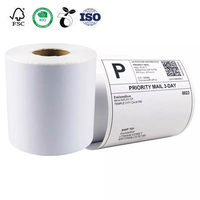 Étiquette de code à barres vierge de supermarché, impression directe, imperméable, autocollant thermique A6, rouleau de papier d'étiquette, meilleur prix