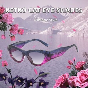 Boch XY5707 Lunettes de soleil UV400 en <span class=keywords><strong>PC</strong></span>, monture épaisse et large, design œil-de-chat rétro exagéré, style punk, cool, hip-hop, <span class=keywords><strong>futuriste</strong></span> - Product Image 2