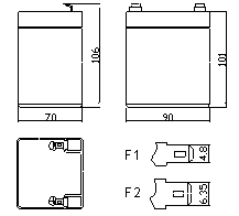 <span class=keywords><strong>Neata</strong></span> Fabrikpreis Versiegelte Wiederaufladbare Blei-Säure-Batterie 12V 4,5Ah USV-Batterie - Product Image 6